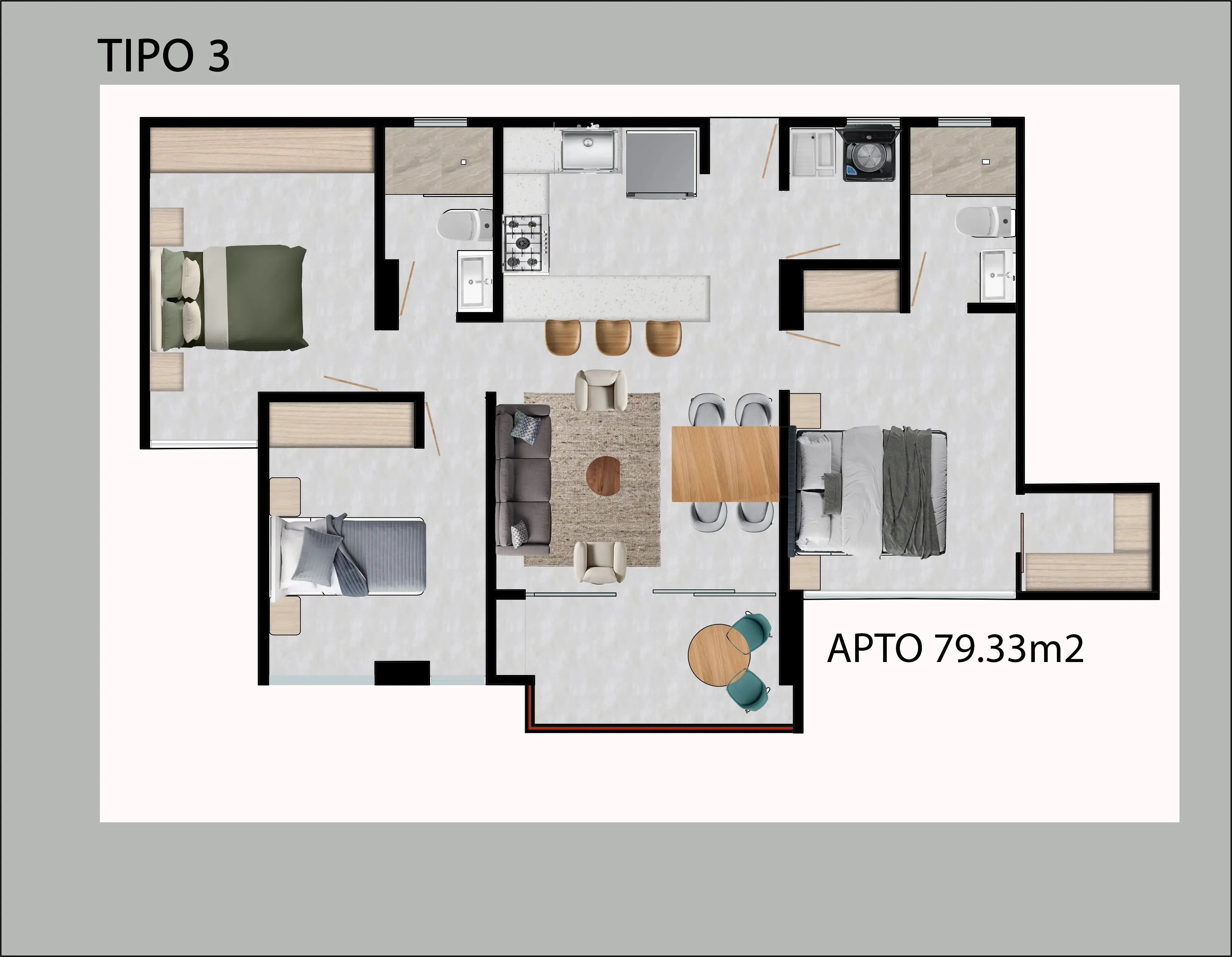 Apartamento Tipo 3